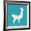 Lama Isolated. Cute Alpaca Animal. South American Mammal-popaukropa-Framed Art Print