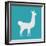 Lama Isolated. Cute Alpaca Animal. South American Mammal-popaukropa-Framed Art Print