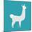 Lama Isolated. Cute Alpaca Animal. South American Mammal-popaukropa-Mounted Art Print