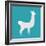 Lama Isolated. Cute Alpaca Animal. South American Mammal-popaukropa-Framed Art Print