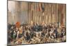 Lamartine Rejects the Red Flag in 1848-Felix Philippoteaux-Mounted Giclee Print