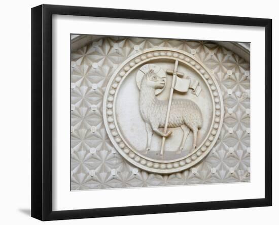 Lamb of God Sculpture, Jerusalem, Israel, Middle East-Godong-Framed Photographic Print