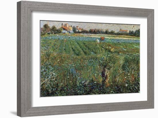 Lambard Landscape-Umberto Boccioni-Framed Giclee Print
