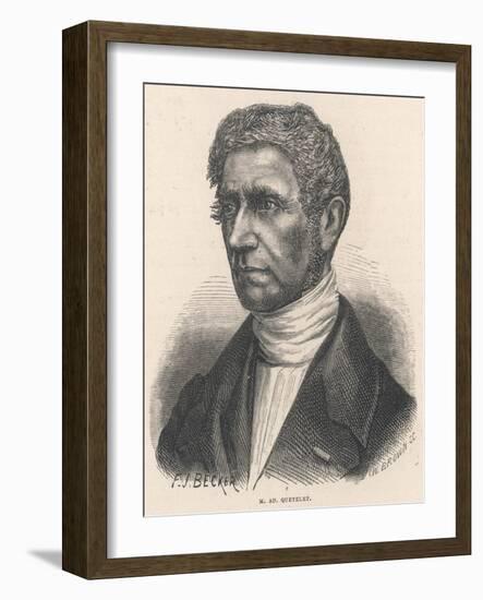 Lambert Quetelet-F J Becker-Framed Art Print