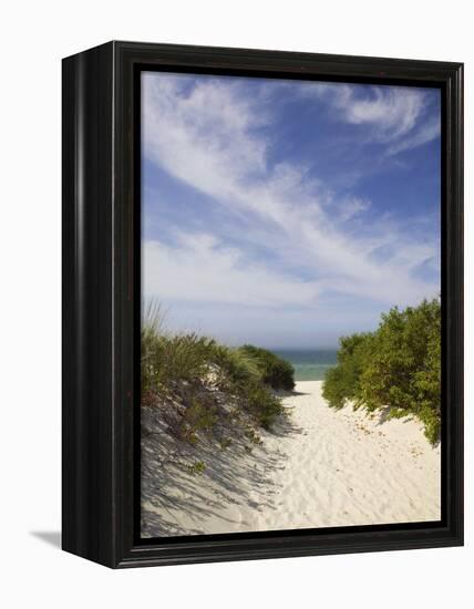 Lambert's Cove Beach, North Tisbury, Martha's Vineyard, Massachusetts, USA-Walter Bibikow-Framed Premier Image Canvas