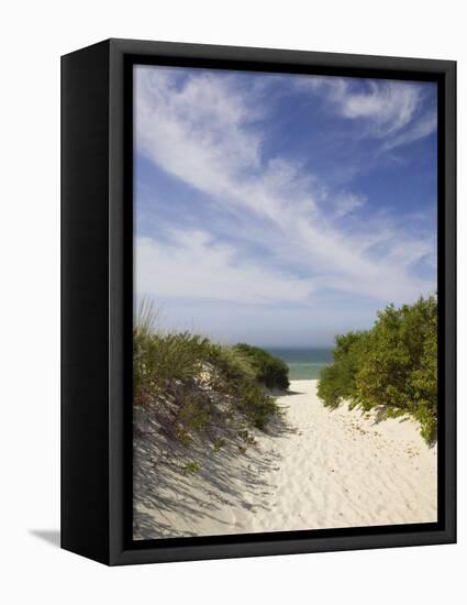 Lambert's Cove Beach, North Tisbury, Martha's Vineyard, Massachusetts, USA-Walter Bibikow-Framed Premier Image Canvas