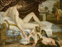 Reclining Venus-Lambert Sustris-Mounted Art Print