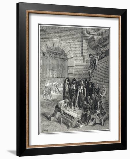 Lambeth Gas Works, 1872-Gustave Doré-Framed Giclee Print