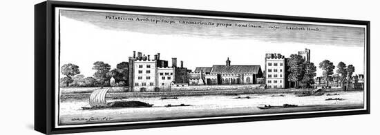 Lambeth Palace, London, 1647-Wenceslaus Hollar-Framed Premier Image Canvas