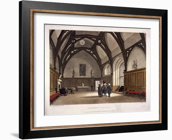 Lambeth Palace, London, 1808-Thomas Rowlandson-Framed Giclee Print