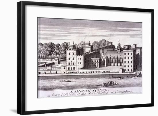 Lambeth Palace, London, C1720-null-Framed Giclee Print