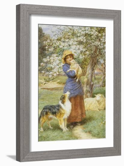 Lambing Time-Basil Bradley-Framed Giclee Print