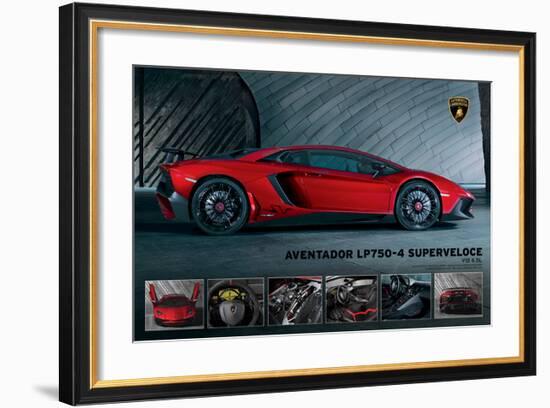 Lamborghini Aventador Lp750-4-null-Framed Art Print