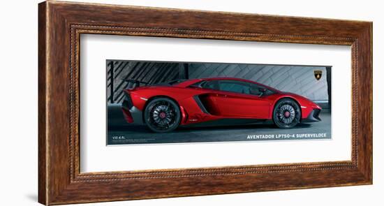 Lamborghini Aventador Lp750 V12-null-Framed Art Print