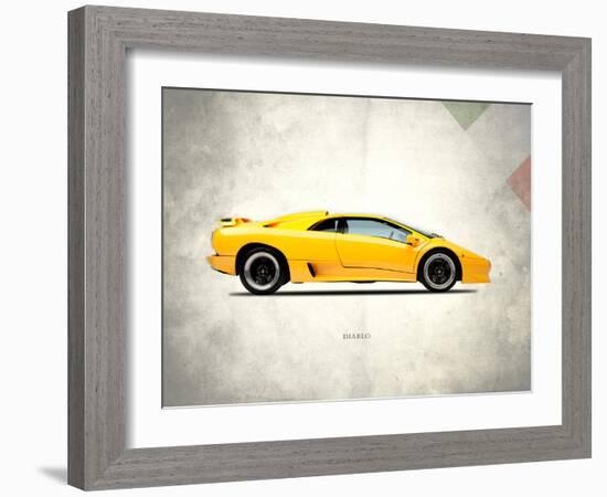 Lamborghini Diablo 1988-Mark Rogan-Framed Art Print