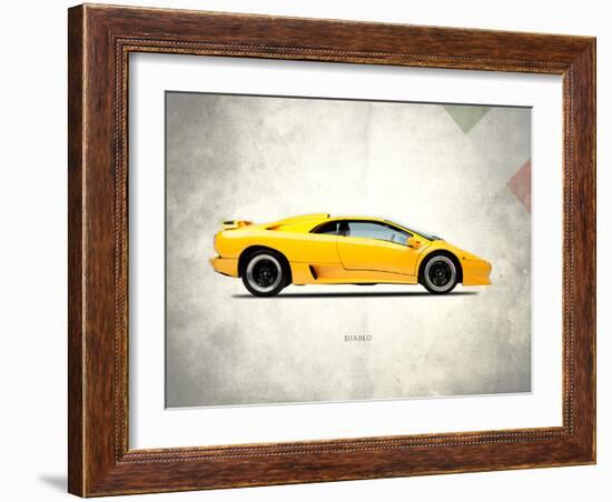 Lamborghini Diablo 1988-Mark Rogan-Framed Art Print