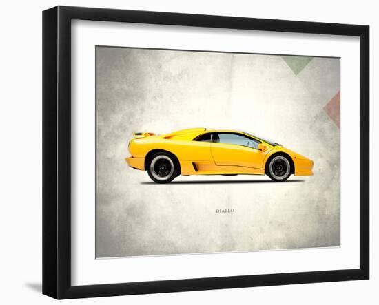 Lamborghini Diablo 1988-Mark Rogan-Framed Art Print