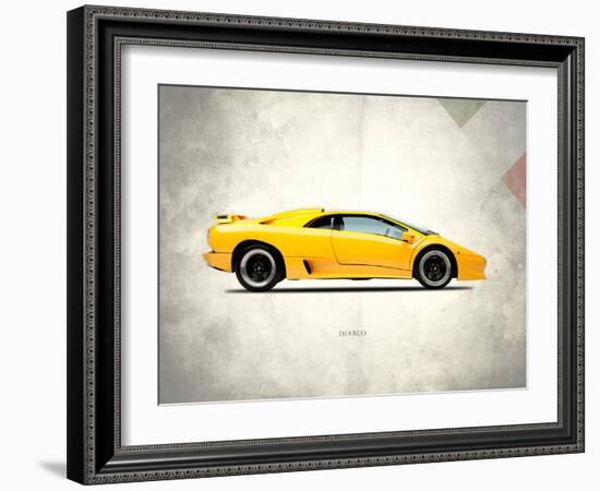 Lamborghini Diablo 1988-Mark Rogan-Framed Art Print