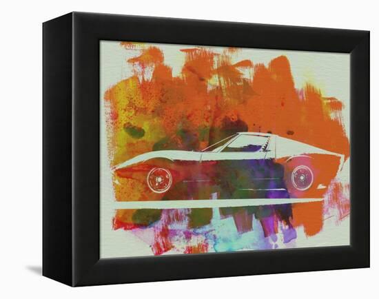 Lamborghini Miura Side 2-NaxArt-Framed Stretched Canvas