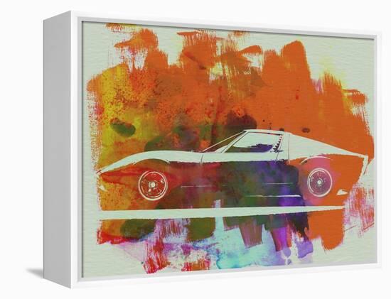 Lamborghini Miura Side 2-NaxArt-Framed Stretched Canvas