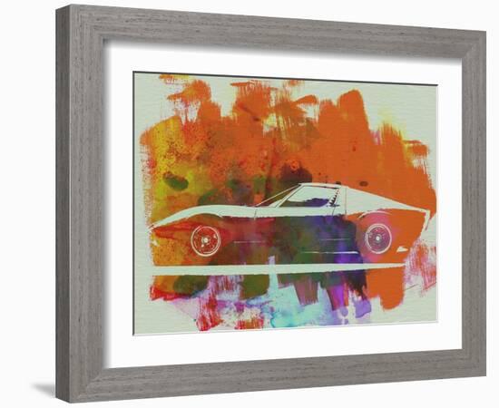 Lamborghini Miura Side 2-NaxArt-Framed Art Print