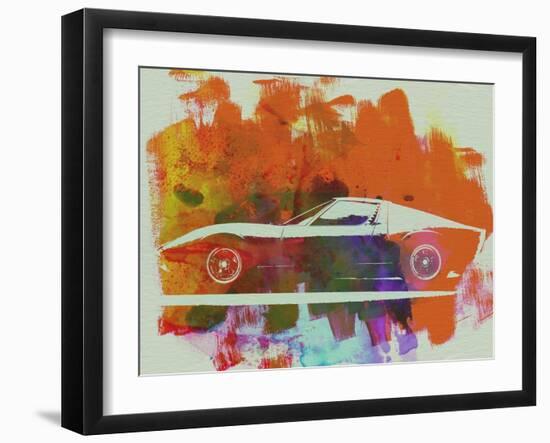 Lamborghini Miura Side 2-NaxArt-Framed Art Print