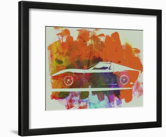 Lamborghini Miura Side 2-NaxArt-Framed Art Print