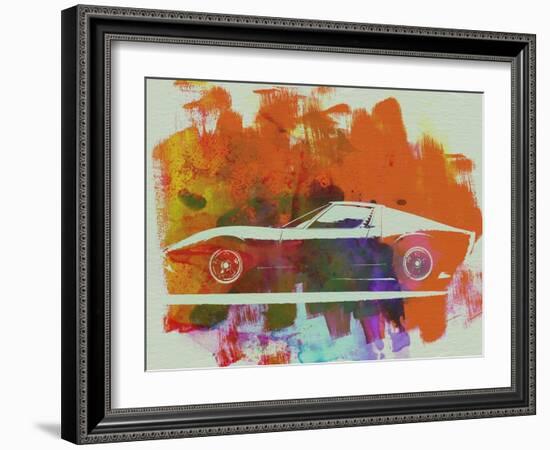 Lamborghini Miura Side 2-NaxArt-Framed Art Print