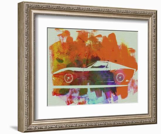 Lamborghini Miura Side 2-NaxArt-Framed Art Print