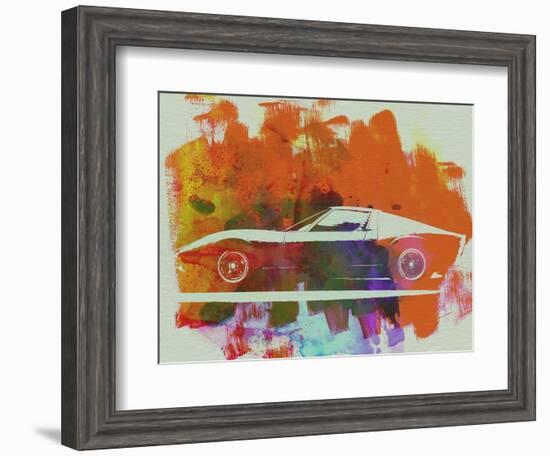 Lamborghini Miura Side 2-NaxArt-Framed Art Print