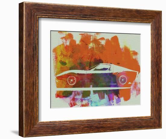 Lamborghini Miura Side 2-NaxArt-Framed Art Print