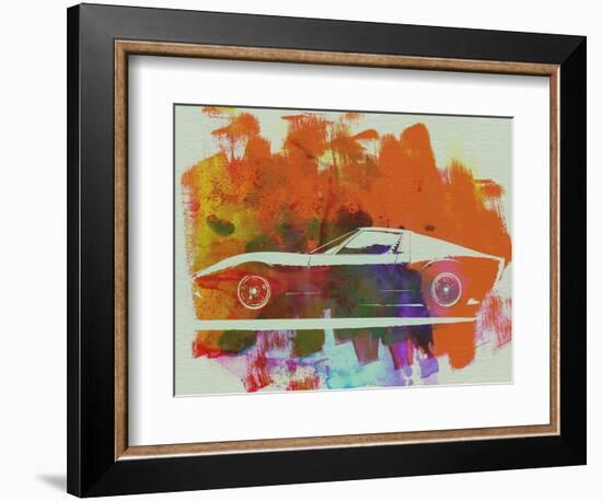 Lamborghini Miura Side 2-NaxArt-Framed Art Print