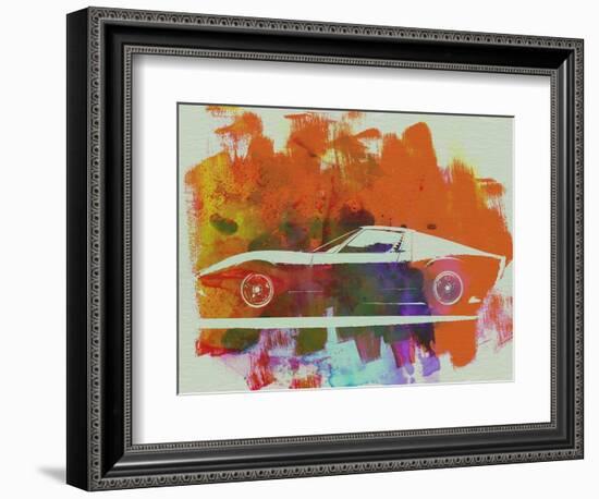 Lamborghini Miura Side 2-NaxArt-Framed Art Print