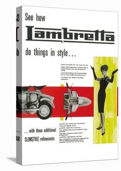 Lambretta Do Things in Style-null-Stretched Canvas