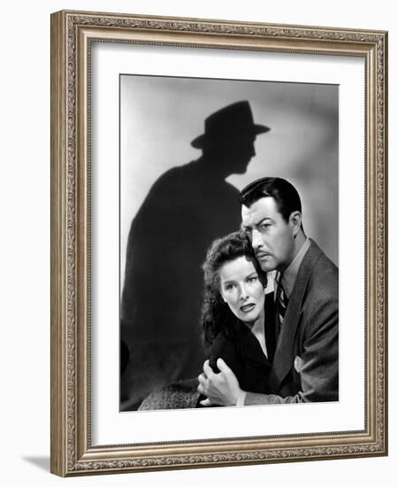 Lame by fond UNDERCURRENT by VincenteMinnelli with Katharine Hepburn and Robert Taylor, 1946 (b/w p-null-Framed Photo