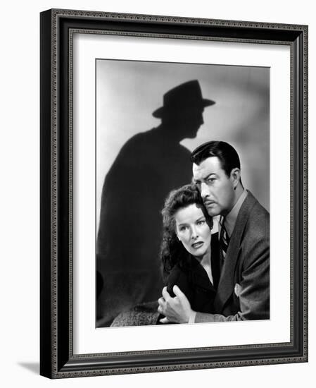 Lame by fond UNDERCURRENT by VincenteMinnelli with Katharine Hepburn and Robert Taylor, 1946 (b/w p-null-Framed Photo