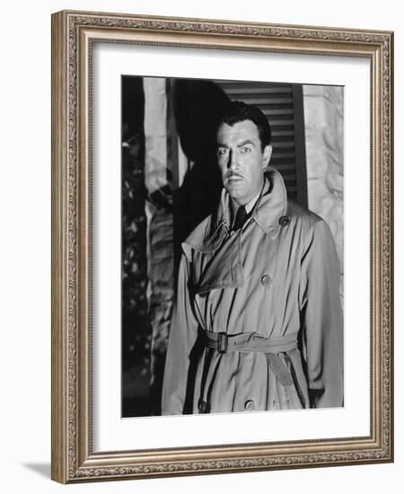 Lame by fond UNDERCURRENT by VincenteMinnelli with Robert Taylor, 1946 (b/w photo)-null-Framed Photo