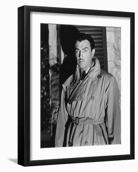 Lame by fond UNDERCURRENT by VincenteMinnelli with Robert Taylor, 1946 (b/w photo)-null-Framed Photo