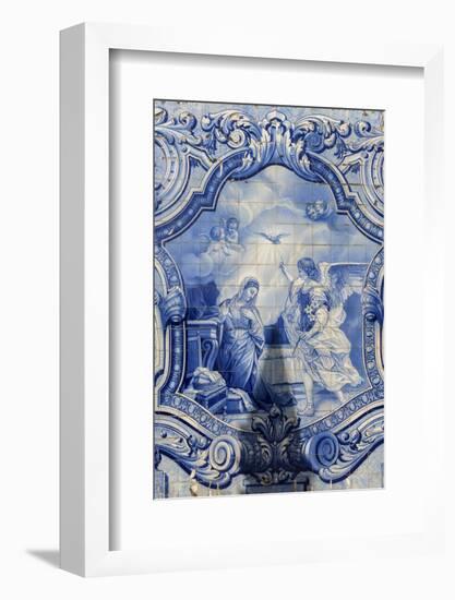 Lamego, Portugal, Shrine of Our Lady of Remedies, Azulejo-Jim Engelbrecht-Framed Photographic Print