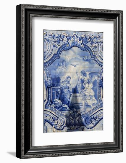 Lamego, Portugal, Shrine of Our Lady of Remedies, Azulejo-Jim Engelbrecht-Framed Photographic Print