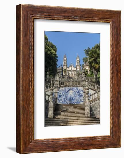 Lamego, Portugal, Shrine of Our Lady of Remedies, Azulejo-Jim Engelbrecht-Framed Photographic Print