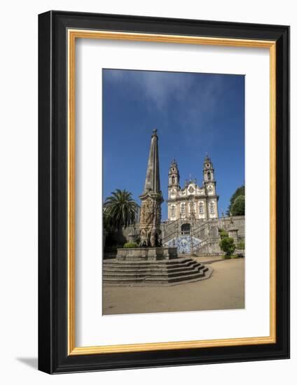 Lamego, Portugal, Shrine of Our Lady of Remedies Exterior Fountain-Jim Engelbrecht-Framed Photographic Print