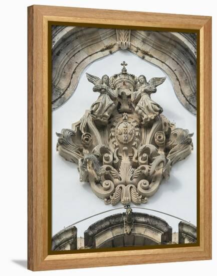 Lamego, Portugal, Shrine of Our Lady of Remedies, Relief Sculpture-Jim Engelbrecht-Framed Premier Image Canvas