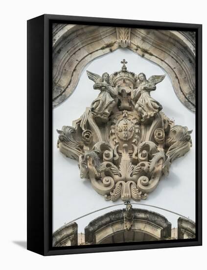 Lamego, Portugal, Shrine of Our Lady of Remedies, Relief Sculpture-Jim Engelbrecht-Framed Premier Image Canvas