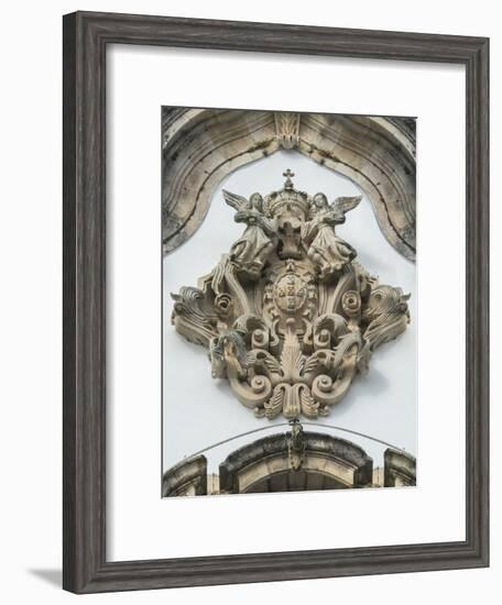 Lamego, Portugal, Shrine of Our Lady of Remedies, Relief Sculpture-Jim Engelbrecht-Framed Photographic Print