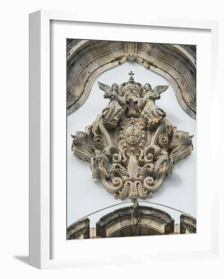 Lamego, Portugal, Shrine of Our Lady of Remedies, Relief Sculpture-Jim Engelbrecht-Framed Photographic Print