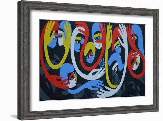 Lamentation and Resolution, 1983-Ron Waddams-Framed Giclee Print