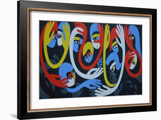 Lamentation and Resolution, 1983-Ron Waddams-Framed Giclee Print