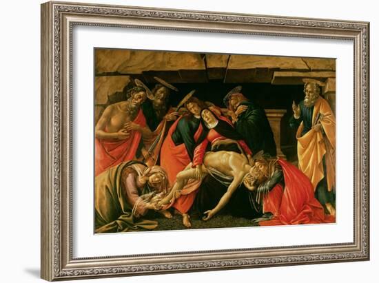 Lamentation of Christ. circa 1490-Sandro Botticelli-Framed Giclee Print