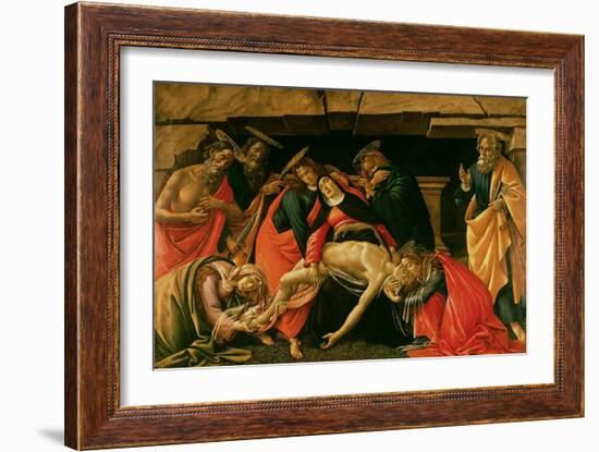 Lamentation of Christ. circa 1490-Sandro Botticelli-Framed Giclee Print